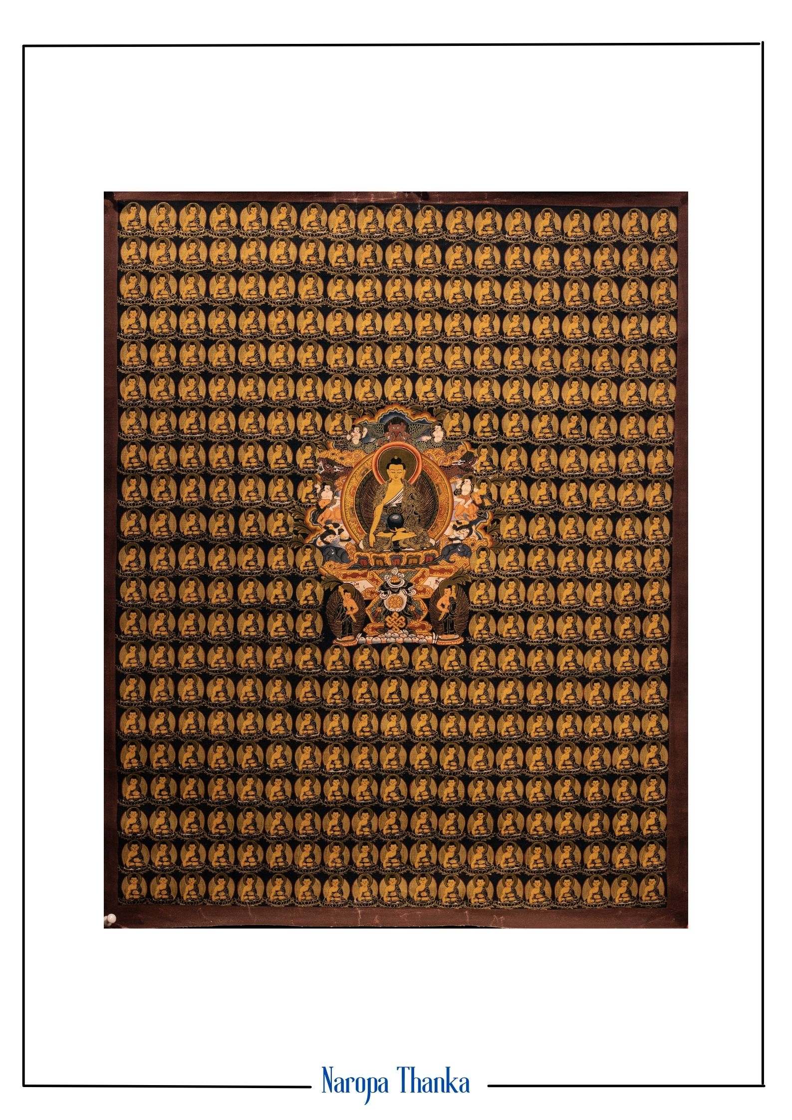 365 Sakyamuni Buddha (Siddartha Gautam Buddha), Tibetan Thangka 51*40cm