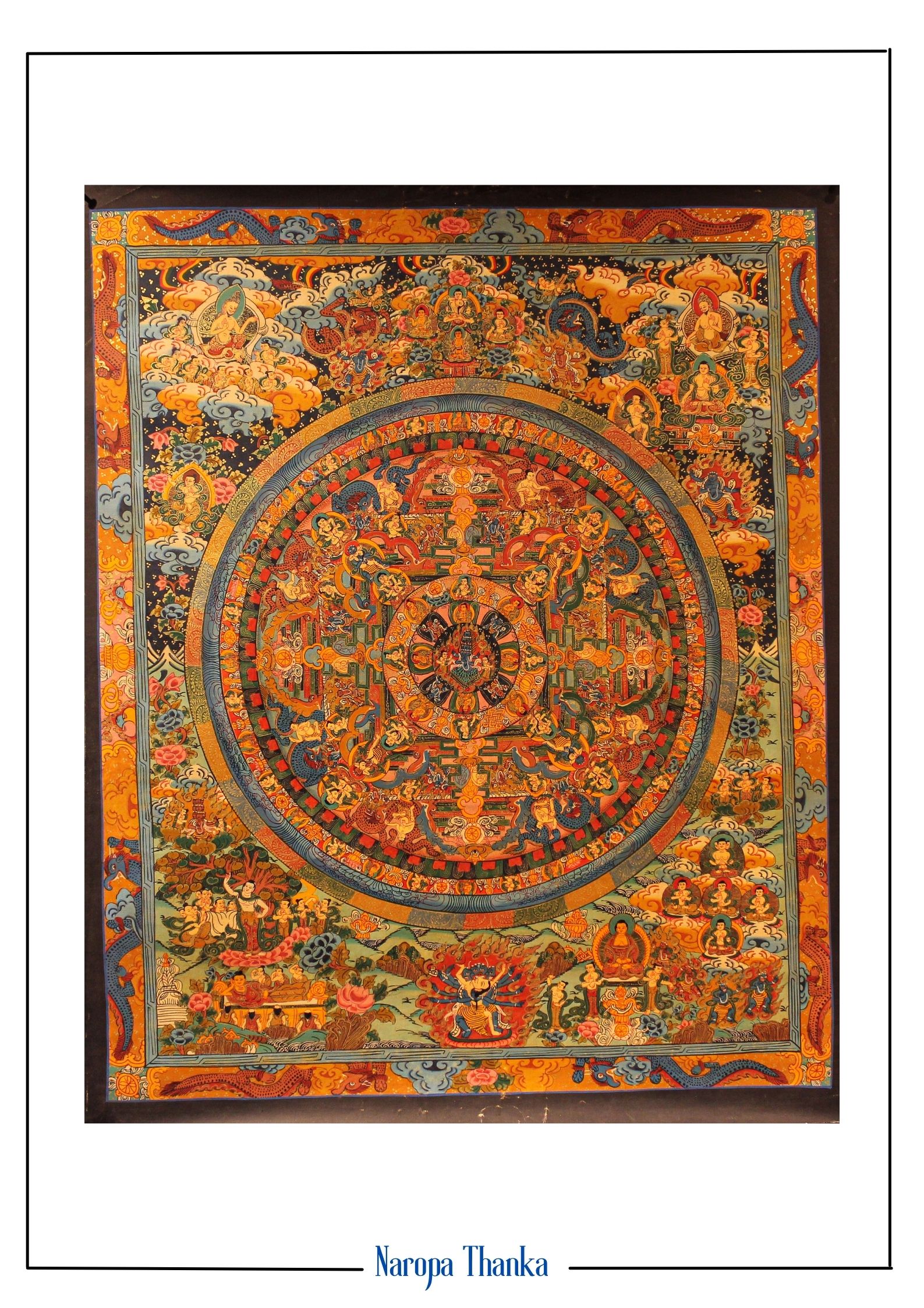 Rahula Mandala (Mandala for Protection), Tibetan Mandala 62*45cm