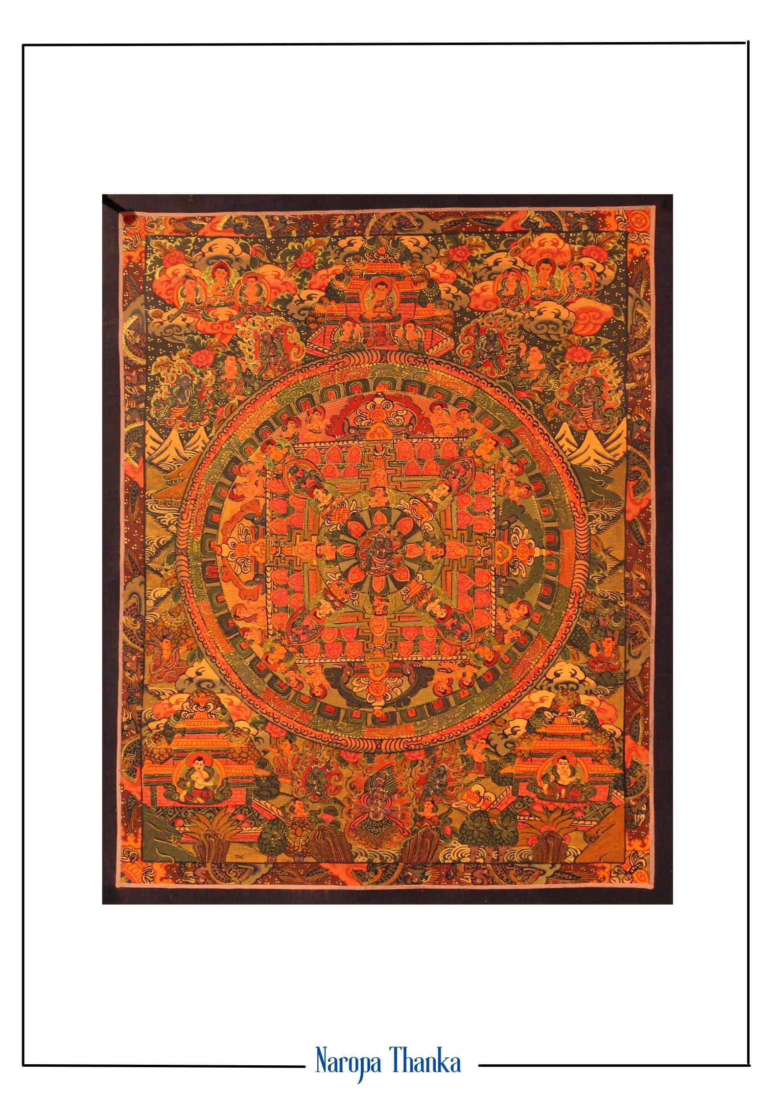Mahakala Mandala (Mandala for Protection), Tibetan Mandala 31*26cm