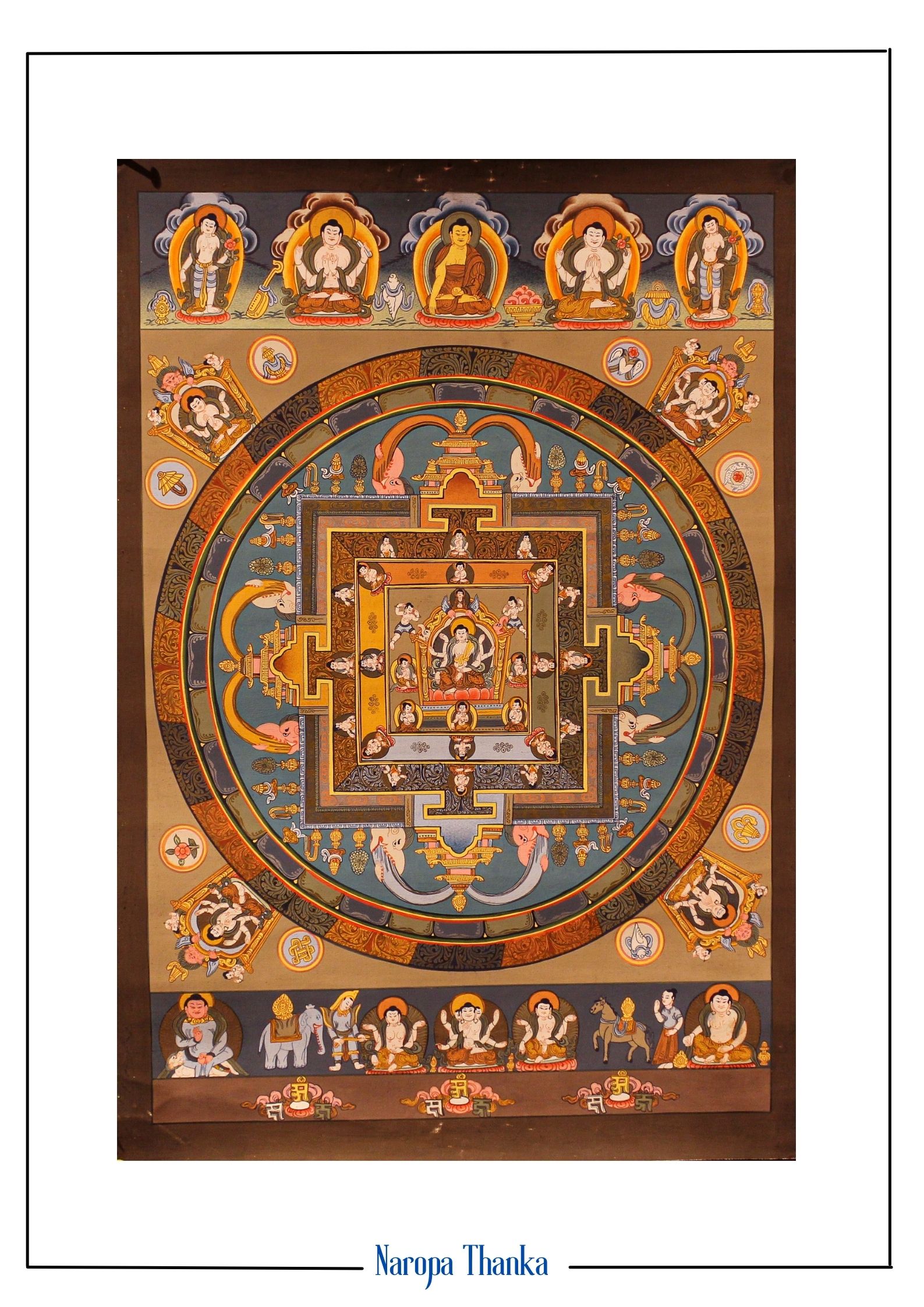 Japanese  Mandala (Mandala for Peace and Protection), Tibetan Mandala 31*26cm