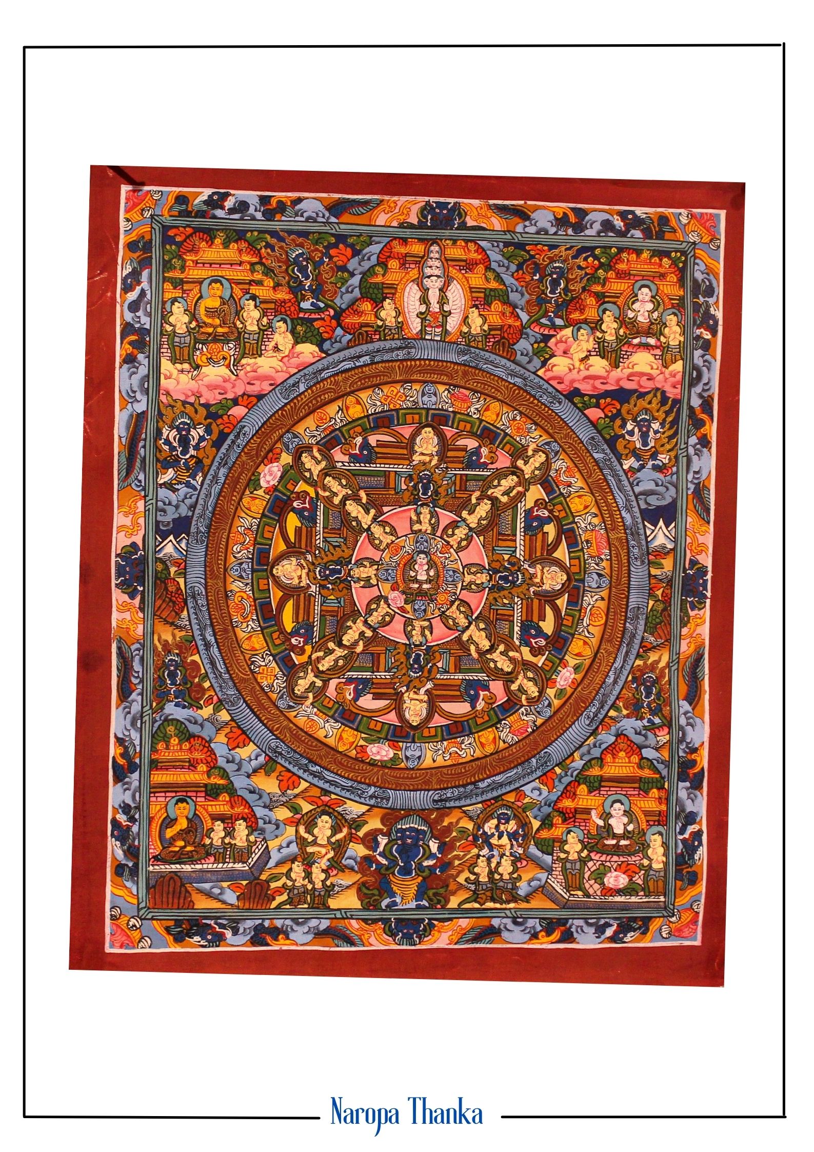 Mandala for Peace and Prosperity, Tibetan Mandala 34*27cm
