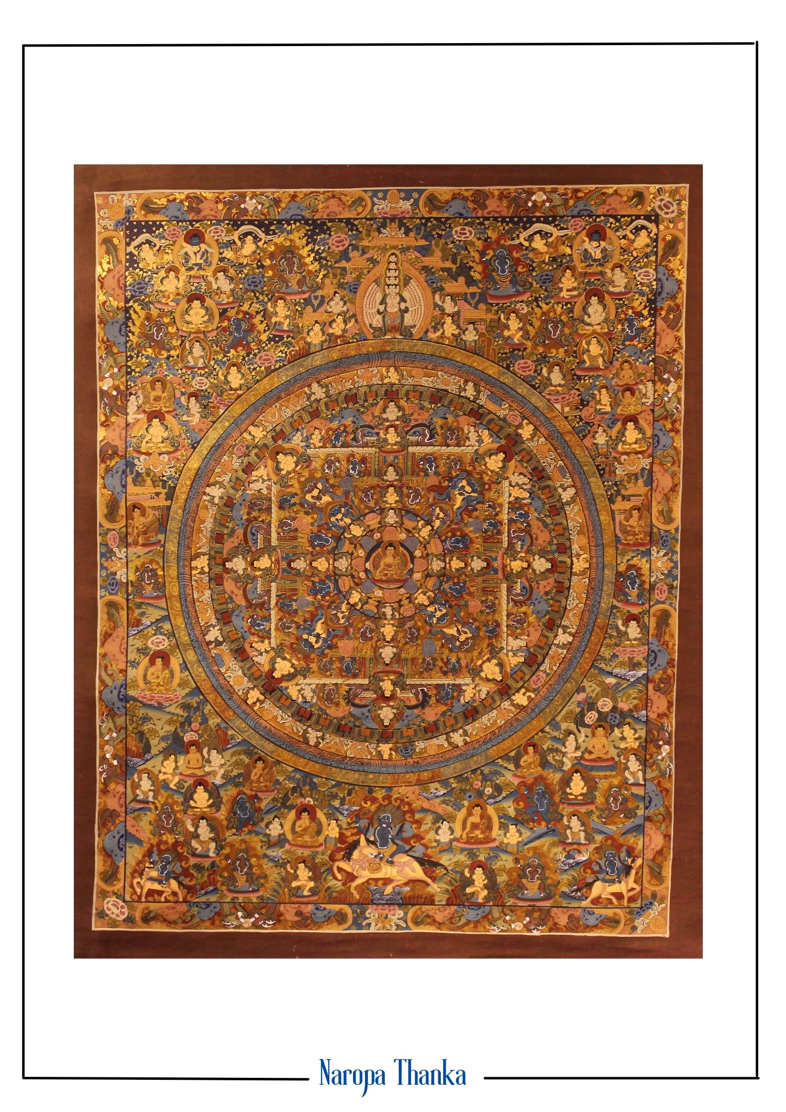 Buddha Mandala (Mandala for Peace), Tibetan Mandala 82*64cm