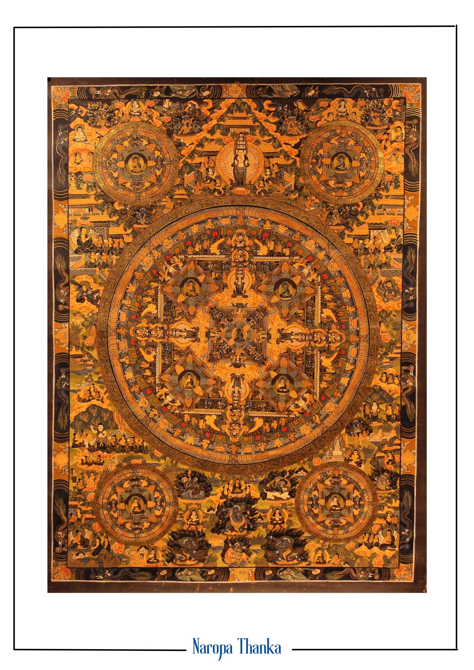 Buddha Mandala (Mandala for Peace), Tibetan Mandala 76*46cm