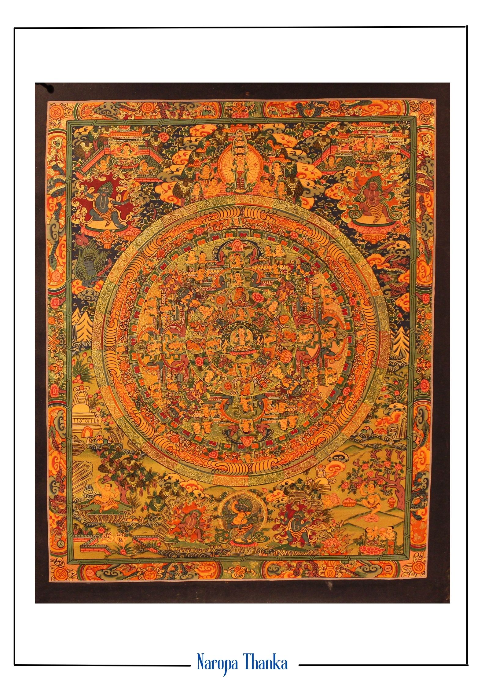 Buddha Mandala (Mandala for Peace), Tibetan Mandala 76*46cm