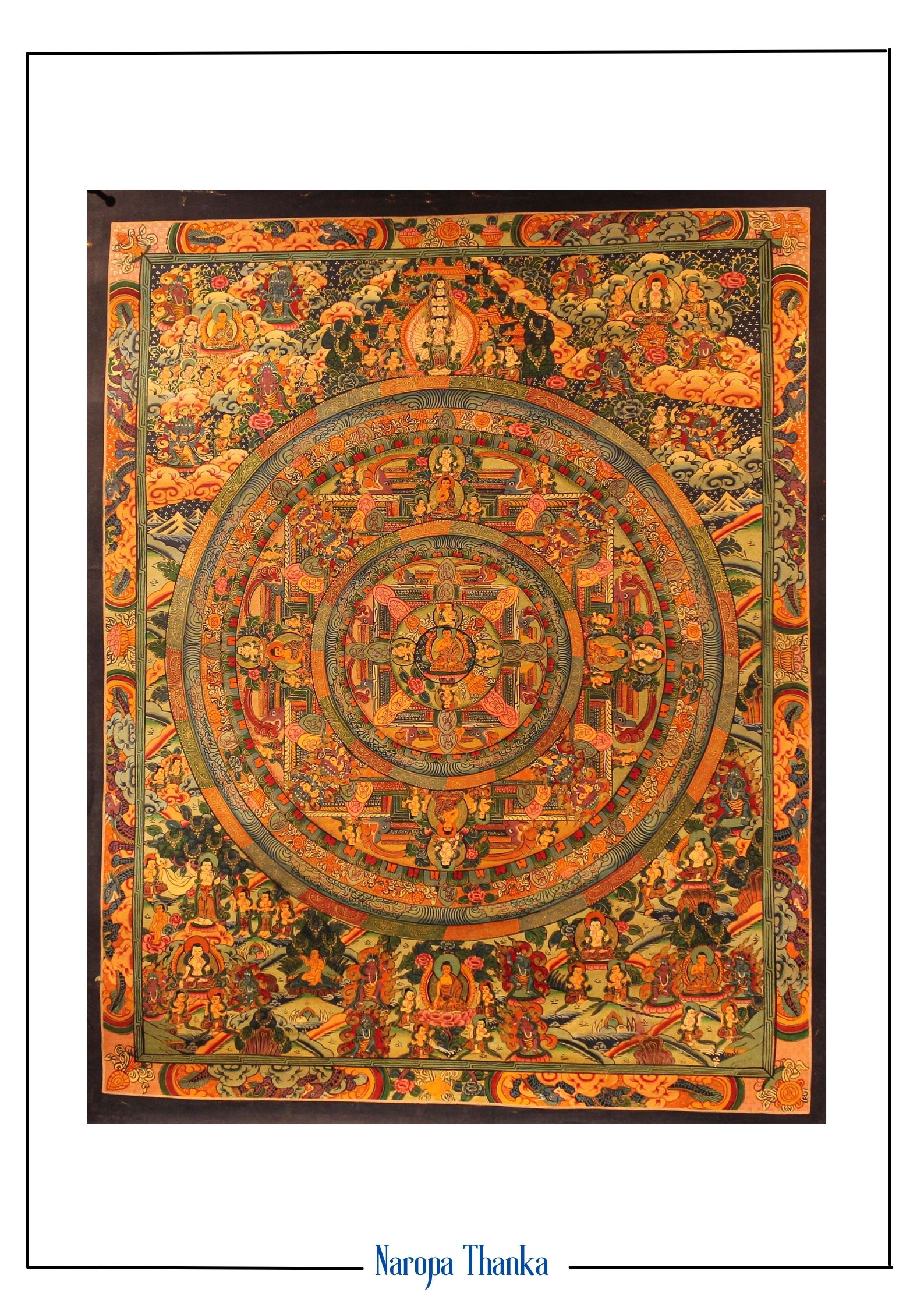 Mandala for Peace and Prosperity, Tibetan Mandala 62*45cm