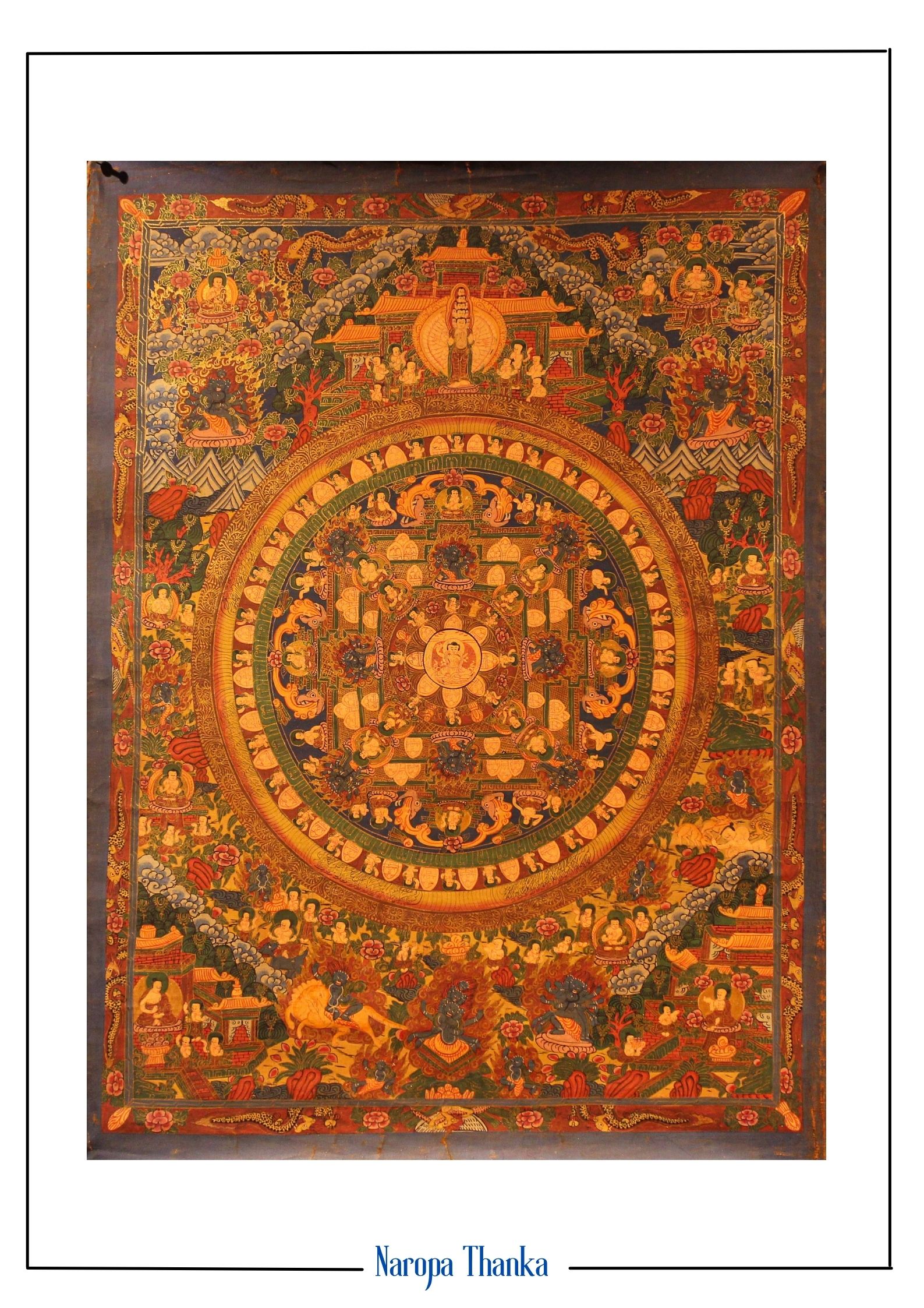 Mandala for Peace and Prosperity, Tibetan Mandala 62*45cm