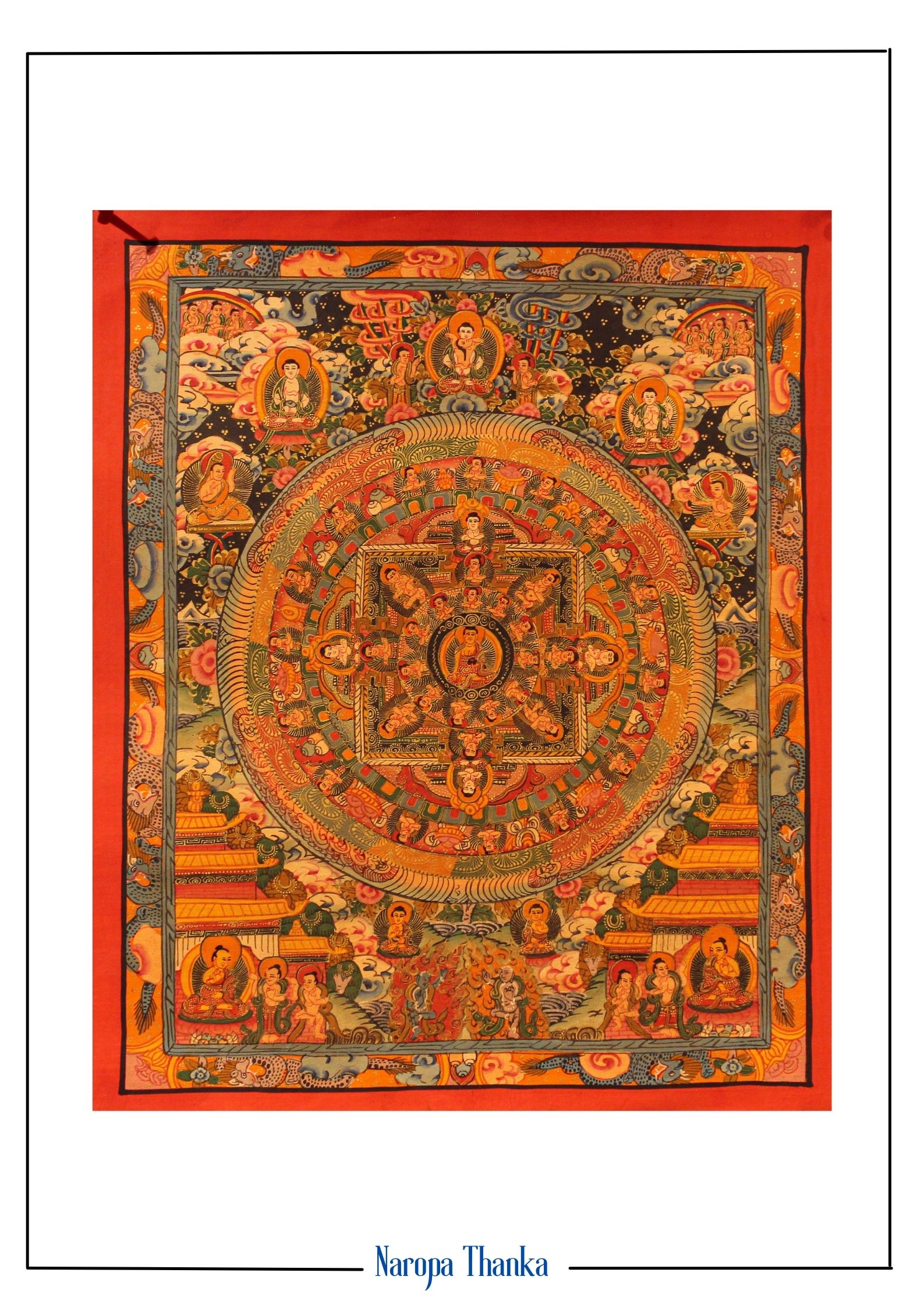 Mandala for Peace and Prosperity, Tibetan Mandala 31-26cm