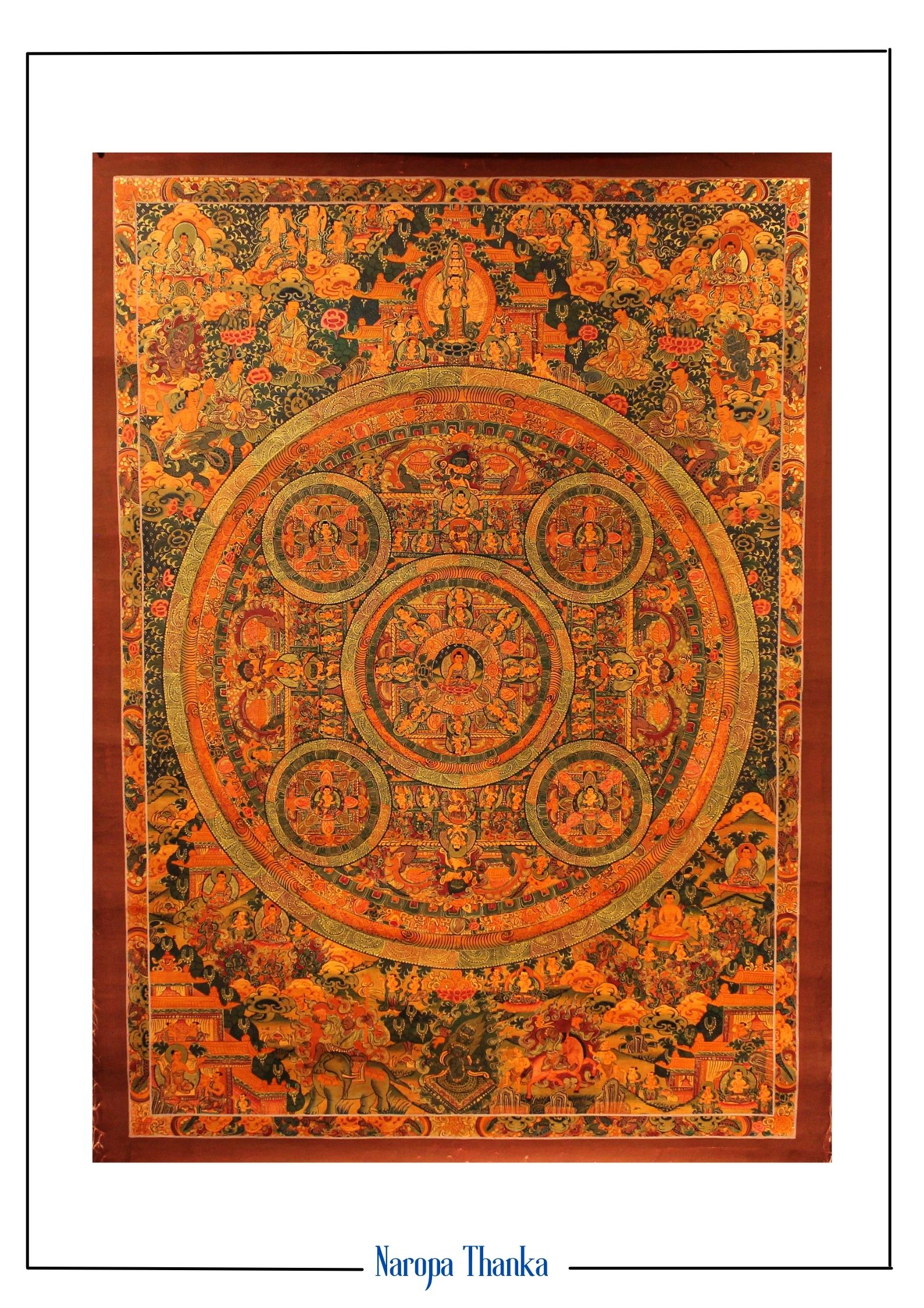 Buddha Mandala (Mandala for Peace), Tibetan Mandala 81*58cm